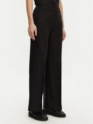 Calvin Klein Spodnie palazzo K20K208381 Czarny Wide Leg. Czarne spodnie materiałowe damskie CALVIN KLEIN, bez wzorów, z lyocellu. Za 379.99 zł.