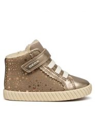 Geox Sneakersy B Mirroless B5669A 0AUAJ C5005 M Brązowy. Brązowe buty sportowe dziewczęce Geox, bez wzorów, ze skóry, bez zapięcia. Za 159.99 zł.