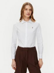 U.S. Polo Assn. Koszula WUP1417 Biały Regular Fit. Białe koszule damskie U.S. Polo Assn., s, bez wzorów, z bawełny, bez kołnierzyka, bez ramiączek. Za 229.99 zł.
