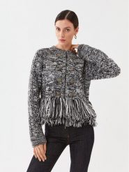 TWINSET Kardigan 232TP3060 Czarny Regular Fit. Czarne kardigany damskie Twinset, m, bez wzorów, z syntetyku. Za 1,489.00 zł.