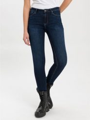 Cross Jeans Dżinsy - Skinny fit - w kolorze granatowym rozmiar: W26/L30. Niebieskie jeansy damskie Cross Jeans, z podwyższonym stanem. Za 74.28 zł.