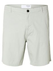 SELECTED HOMME Szorty chino w kolorze szarobrązowym rozmiar: S. Brązowe szorty męskie Selected Homme, z bawełny, bez kołnierzyka. Za 127.45 zł.