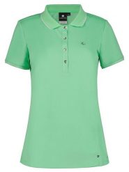 LUHTA Koszulka "Kivimaa" w kolorze zielonym rozmiar: XL. Zielone bluzki damskie Luhta, xl, bez wzorów, bez kołnierzyka, bez ramiączek. Za 92.21 zł.