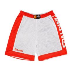 Spodenki koszykarskie Spalding Reversible Dwustronne. Czerwone spodenki sportowe damskie Spalding, l, z materiału, na fitness i siłownię. Za 151.20 zł.