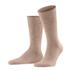 Skarpety Falke Sensitive London. Brązowe skarpetki męskie Falke, bez wzorów, z bawełny. Za 119.50 zł.