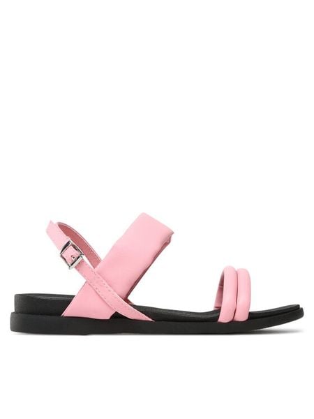 Jenny Fairy Sandały WS5157-05 Różowy. Czerwone sandały damskie Jenny Fairy, bez wzorów, ze skóry, bez obcasa, na płaskiej podeszwie. Za 129.99 zł.