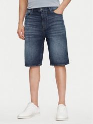 HUGO Szorty jeansowe Skate 50534641 Granatowy Straight Fit. Niebieskie szorty męskie Hugo, z bawełny, bez kołnierzyka. Za 249.99 zł.