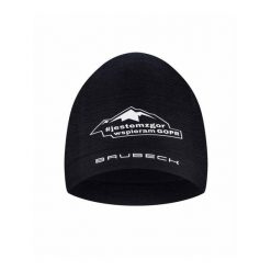 Czapka wełniana unisex jednowarstwowa Brubeck #JESTEMZGOR #WSPIERAMGOPR. Czarne czapki męskie Brubeck, z elastanu. Za 76.07 zł.