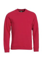 Clique Classic Roundneck bluza z okrągłym dekoltem z kieszenią na zamek. Czerwone bluzy bez kaptura męskie CLIQUE, s, z bawełny. Za 191.75 zł.