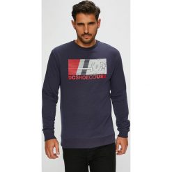DC - Bluza. Niebieskie bluzy bez kaptura męskie DC, l, z bawełny. W wyprzedaży za 179.90 zł.