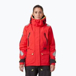 Kurtka żeglarska damska Helly Hansen Skagen Offshore. Czerwone kurtki damskie Helly Hansen, xs, bez wzorów, bez kaptura. Za 1,399.00 zł.