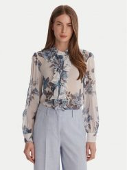 Marella Koszula Canapa 2613111151 Błękitny Relaxed Fit. Niebieskie koszule damskie Marella, bez wzorów, z wiskozy, bez kołnierzyka, bez ramiączek. Za 609.99 zł.