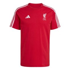 Koszulka Liverpool FC DNA. Czerwone t-shirty sportowe męskie Adidas, bez ramiączek, do piłki nożnej. Za 184.50 zł.
