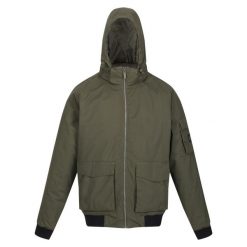 Kurtka wodoodporna Regatta Faizan. Brązowe kurtki męskie Regatta, bez wzorów, eleganckie, bez kaptura. Za 369.99 zł.