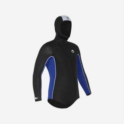 Kurtka do nurkowania męska Subea SCD z neoprenu 5,5 mm z kapturem. Czarne kurtki męskie Decathlon, l, bez wzorów, z kauczuku, z kapturem. Za 359.99 zł.