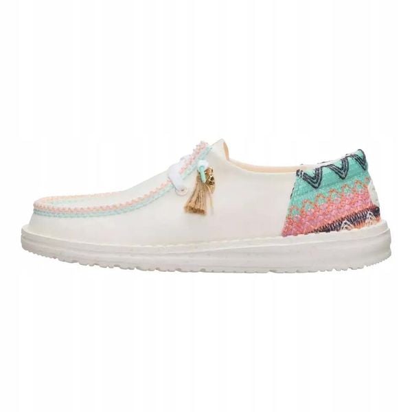 HeyDude Damskie Mokasyny Wendy Funk Beach Woven. Białe mokasyny damskie Hey dude, z materiału. Za 259.00 zł.