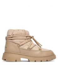 Inuikii Śniegowce Biker Puffer 1002.001.0021 Beżowy. Brązowe śniegowce damskie Inuikii, z materiału. Za 1,229.00 zł.