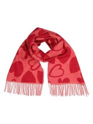 Pieces Szal w kolorze czerwonym rozmiar: onesize. Czerwone szaliki i kominy damskie Pieces, bez wzorów, z materiału. Za 69.99 zł.