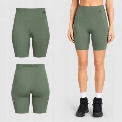 LEGGINSY DAMSKIE 4F KRÓTKIE KOLARKI SZYBKOSCHNĄCE PRZED KOLANO KOLOR ZIELONY. Zielone legginsy sportowe damskie 4f, na lato, l, bez wzorów, z materiału, do biegania. Za 129.99 zł.