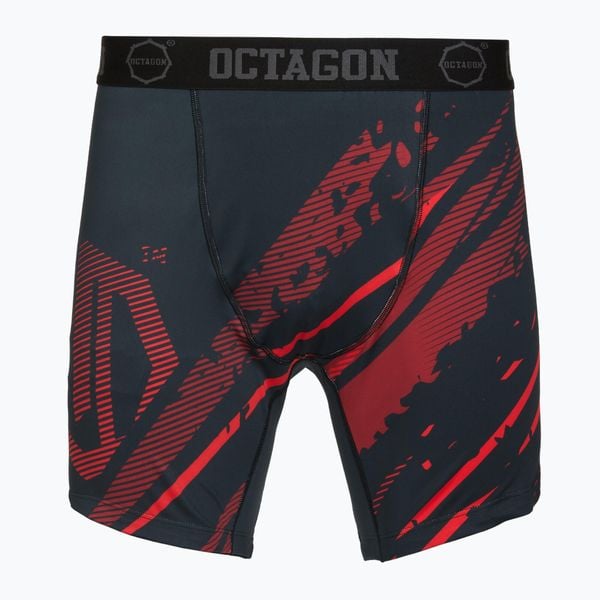 Spodenki treningowe męskie Octagon Legion Escape. Czarne szorty męskie OCTAGON, z elastanu, bez kołnierzyka. Za 159.99 zł.