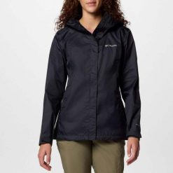 Kurtka COLUMBIA ARCADIA II JACKET Czarny. Czarne kurtki damskie Columbia, bez wzorów, z tkaniny, bez kaptura. Za 354.99 zł.