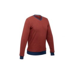 Sweter turystyczny | NH150 męski. Brązowe swetry męskie QUECHUA, m, bez wzorów, z elastanu, bez kołnierzyka. W wyprzedaży za 24.99 zł.