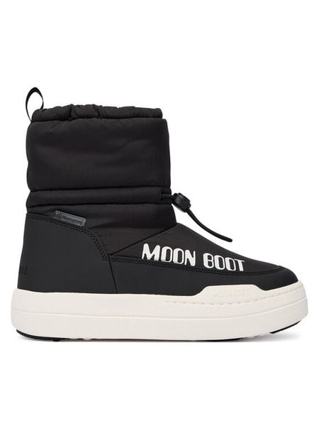 Moon Boot Śniegowce Jr Park Tube Mid Wp 80D3440090 D Czarny. Czarne kozaki dziewczęce Moon Boot, bez wzorów, ze skóry, bez obcasa. Za 529.99 zł.