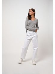 AUTHENTIC CASHMERE Kaszmirowy sweter "Chelsea" w kolorze szarym rozmiar: M. Szare swetry klasyczne damskie AUTHENTIC CASHMERE, m, z kaszmiru, bez kołnierzyka. Za 567.00 zł.