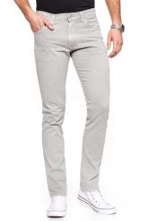 WRANGLER SPODNIE MĘSKIE LARSTON STONE GREY W18SHD14T 112127498. Szare spodnie materiałowe męskie Wrangler, bez wzorów, z materiału. Za 139.99 zł.