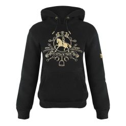 Bluza jeździecka JD ATTACK Royal. Brązowe bluzy z kapturem damskie JD ATTACK, l, z bawełny. Za 229.00 zł.