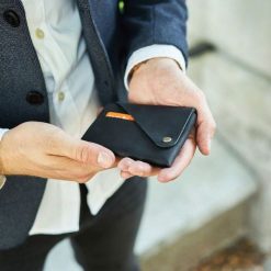 Portfel Skórzany Etui Brødrene W02 Czarny. Czarne portfele męskie Brødrene, bez wzorów, ze skóry. Za 99.00 zł.