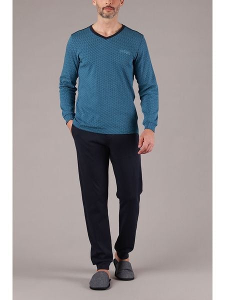 Maryplaid Piżama w kolorze granatowo-niebieskim rozmiar: S. Niebieskie piżamy męskie maryplaid, s, bez wzorów, bez ramiączek. Za 121.99 zł.