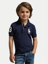 Polo Ralph Lauren Polo 322670257014 Granatowy Regular Fit. Niebieskie t-shirty chłopięce Polo Ralph Lauren, bez wzorów, z bawełny, bez ramiączek. Za 359.99 zł.