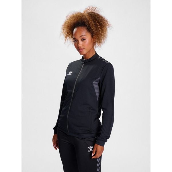 HUMMEL bluza sportowa rozpinana AUTHENTIC PL ZIP. Czarne bluzy bez kaptura damskie HUMMEL. Za 149.99 zł.
