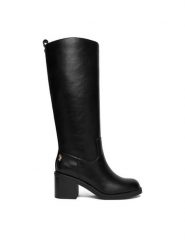 U.S. Polo Assn. Kozaki EO-SABINA002W/EY1 Czarny. Czarne kozaki damskie U.S. Polo Assn., z materiału, bez obcasa, na słupku. Za 259.99 zł.