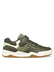 Geox Sneakersy J Perth Boy J367RE 054FU C3009 S Zielony. Zielone buty sportowe chłopięce Geox, bez wzorów, ze skóry, bez zapięcia. Za 229.99 zł.