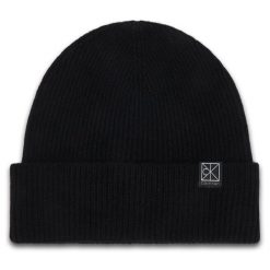 Czapka Calvin Klein. Czarne czapki zimowe damskie CALVIN KLEIN. Za 329.99 zł.