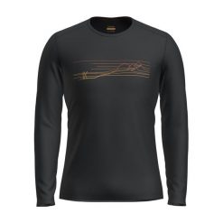 Bluza termoaktywna męska icebreaker 200 Oasis Crewe Ski Stripes. Czarne bluzy bez kaptura męskie Icebreaker, m. Za 329.99 zł.