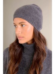 Perfect Cashmere Kaszmirowa czapka "Laoise" w kolorze antracytowym rozmiar: onesize. Czarne czapki zimowe damskie Perfect Cashmere, z kaszmiru. Za 191.42 zł.