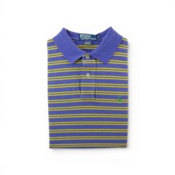 Koszulka Polo Ralph Lauren męska krótki rękaw Y2K. Fioletowe koszulki polo męskie Ralph Lauren, l, bez wzorów, z materiału, bez ramiączek. Za 127.76 zł.