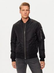 Schott NYC Kurtka bomber AIRFORCERS Czarny Regular Fit. Czarne kurtki męskie Schott NYC, m, bez wzorów, z syntetyku, bez kaptura. Za 659.99 zł.