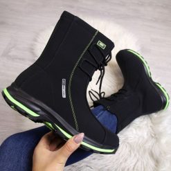 Śniegowce wodoodporne wiązane DK 1574. Śniegowce damskie DK, z materiału. Za 179.99 zł.