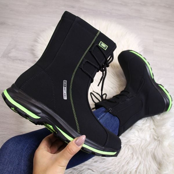 Śniegowce wodoodporne wiązane DK 1754. Śniegowce damskie DK, z materiału. Za 179.99 zł.