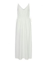 YAS Sukienka letnia Dazly 26037101 Biały Regular Fit. Białe sukienki damskie YAS, na lato, bez wzorów, z wiskozy, bez kołnierzyka, bez ramiączek. Za 319.99 zł.