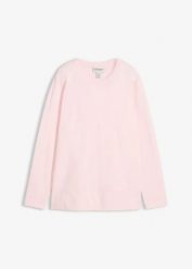 T-shirt z długim rękawem. Czerwone t-shirty damskie bonprix, bez wzorów, bez kołnierzyka. Za 57.99 zł.