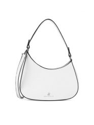 Beverly Hills Polo Club Torebka BHPC-B-003-06 Biały. Białe torebki klasyczne damskie Beverly Hills Polo Club, bez wzorów, z materiału, bez dodatków. Za 179.99 zł.
