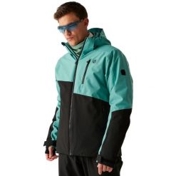 Męska Kurtka Narciarska Halfpipe III. Niebieskie kurtki męskie Dare 2b, na zimę, l, bez wzorów, z materiału, z kapturem. Za 311.99 zł.