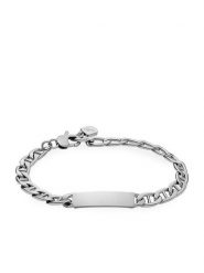 Fossil Bransoletka JF04823040 Srebrny. Szare biżuteria dla mężczyzn Fossil, metalowe. Za 229.99 zł.