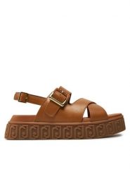 Liu Jo Sandały Lovely Sandal 01 BA4131 P0102 Brązowy. Brązowe sandały damskie Liu Jo, bez wzorów, ze skóry, bez obcasa, na koturnie. Za 839.99 zł.