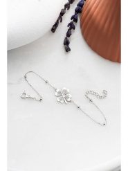 Lodie Silver Srebrna bransoletka z cyrkoniami rozmiar: onesize. Szare bransoletki damskie Lodie Silver, srebrne. Za 69.99 zł.